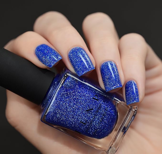 ILNP Good Vibes - Vivid Cobalt Blue Holographic Sheer Jelly Nail Polish