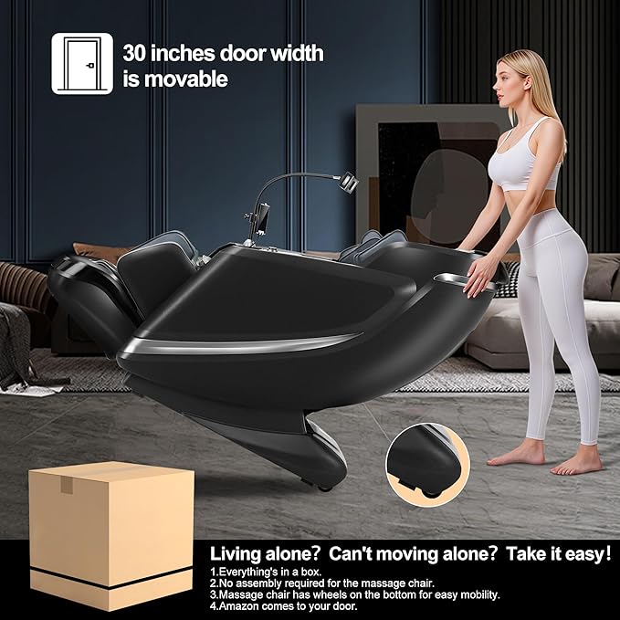 2025 Massage Chair Full Body with 12 Auto Modes,Zero Gravity SL-Track Shiatsu Massage Chair with AI Control,Auto Body Detection,Foot Rollers,Body Scan and Waist & Calf Heating