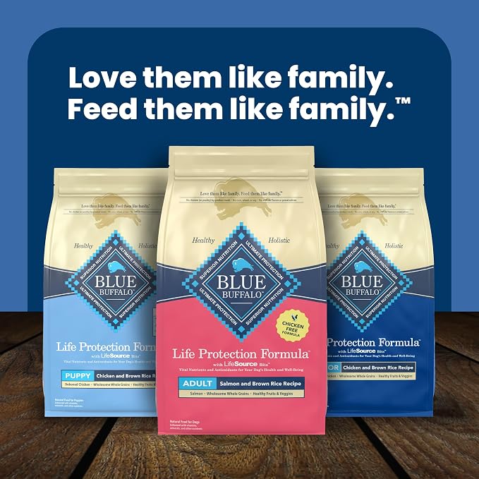 Blue Buffalo Life Protection Formula Salmon Adult Dry Dog Food, 34 lb | Real Salmon #1 Ingredient, Chicken-Free Recipe, Antioxidant-Rich LifeSource Bits, Promotes Healthy Muscle Development
