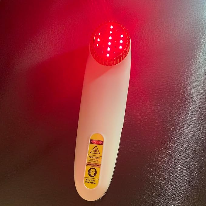 Red Light Therapy Device Wand, Near Infrared Light Therapy for Pain Relief, 650nm Red Light Therapy for Muscle & 808nm NIR for Joint, Handheld Infrared Therapy for Knee, Shoulder, Dog, Cat, Horse