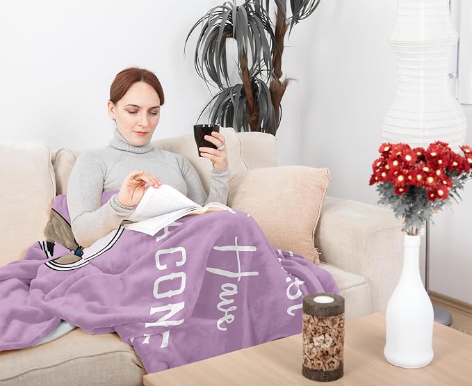 Get Well Gifts for Women/Men After Surgery, Sympathy Gift, Feel Better/Get Well Soon Gifts for Women, Surgery Recovery Gifts for Men, at Least You Dont Have to Wear A Cone Blanket 50"x60"