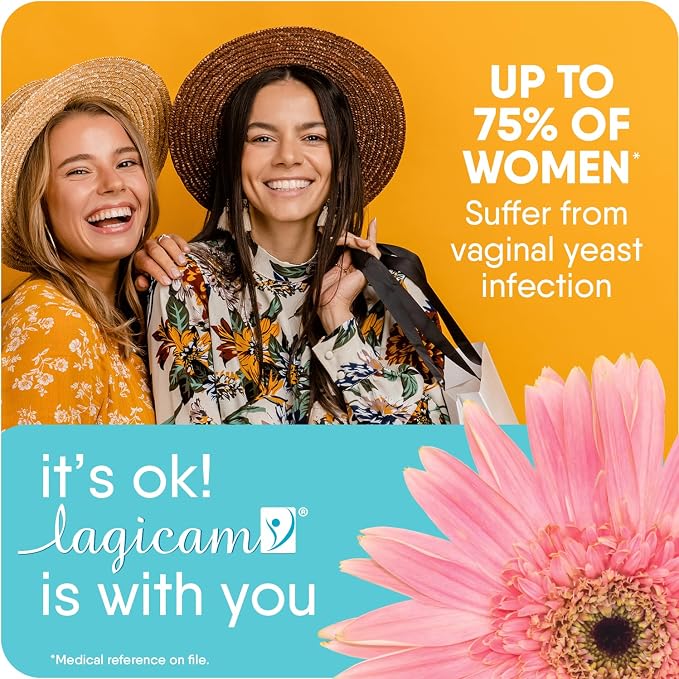 Lagicam 3 Day Vaginal Yeast Infection Treatment for Women, Start working on the 1st Day, Miconazole Nitrate, Antifungal Cream relieves Itching and Irritation, 3 Disposable Applicators & Cream (1 Pack) | Start working on the 1st Day, Miconazole Nitrate ...