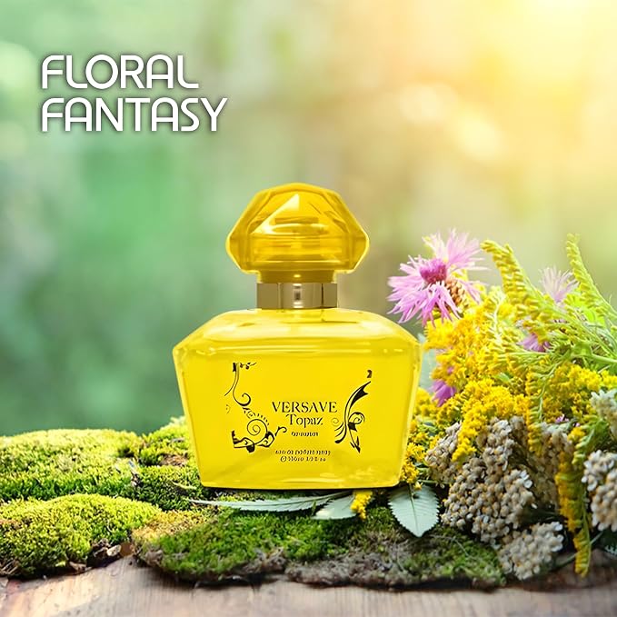 A CENTER Versave Topaz Eau de Parfum Spray for Women,Wonderful Gift,Gourmand Fragrance,Daytime and Casual Use,for all Skin Types,a Classic Bottle,3.4 Fluid Ounce