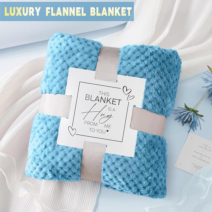 Get Well Soon Gifts Baskets for Women Birthday Unique with Blanket | Luxury Ocean Spa Self Care Package, Christmas Thinking of You Inspirational Relaxing Gift Set for Woman