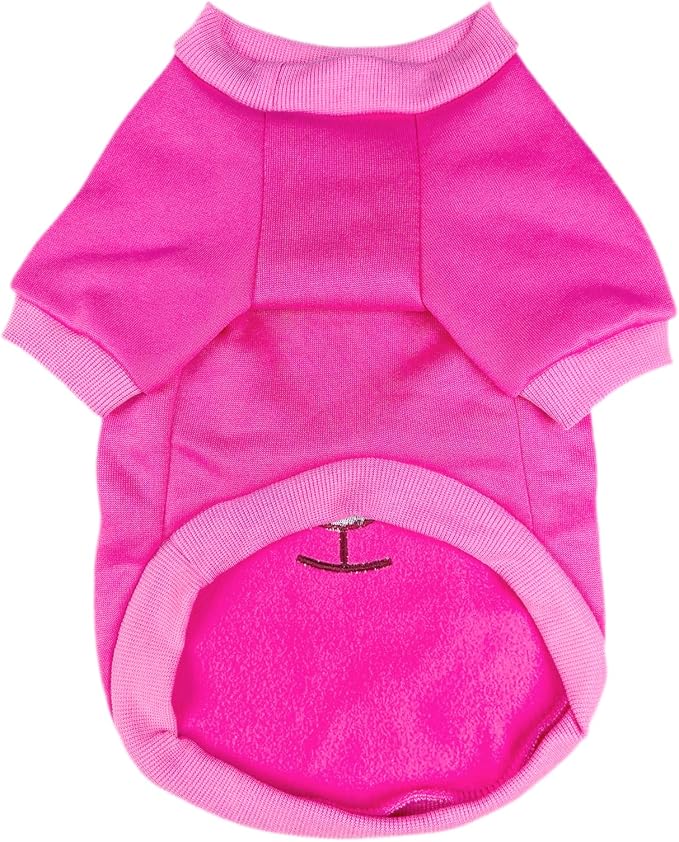 Rose Cute Dog Sweater Soft Winter Clothes for Small Dogs, M | Classic Rose Knit Pullover, Fall Winter Outfit, Elastic Cuffs, Holiday Party Matching, Machine Washable Sweatshirt for Pets