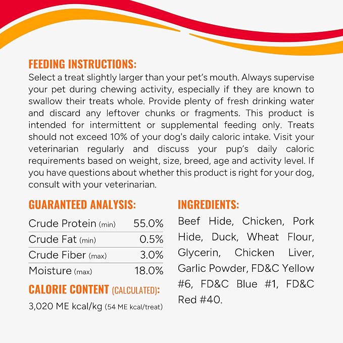 Good 'n' Fun Kabobs Long-Lasting Dog Treat Made With Real Protein, 48 oz | Premium Chicken, Pork and Beef Hide Chew, Supports Dental Health and Mental Stimulation, For Adult Dogs