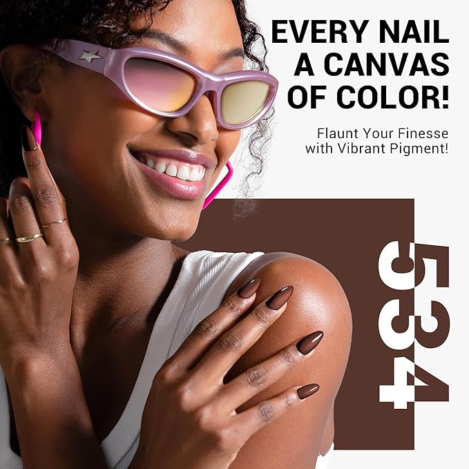 MelodySusie Thick Americano Brown Gel Nail Polish,0.5fl oz Nails Soak Off UV LED Caramel Coffee Brown Gel Polish Gift for Women Nail Art Manicure Salon DIY Nail Design Decoration at Home-534-A1205