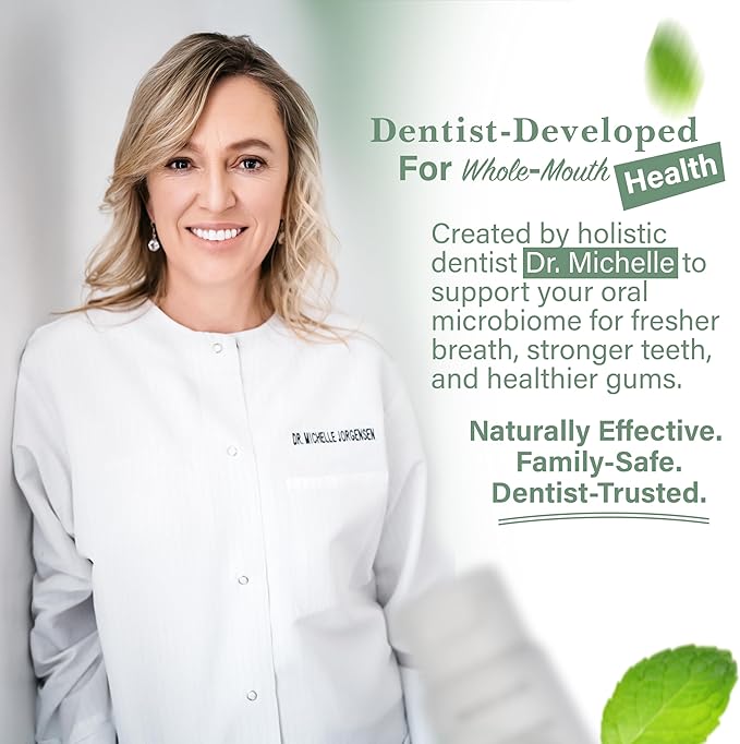Hydroxyapatite Toothpaste – Fluoride-Free Remineralizing Formula with PROtektin – Supports Enamel Strength, Oral Microbiome & Gum Health – Mint – 4 oz