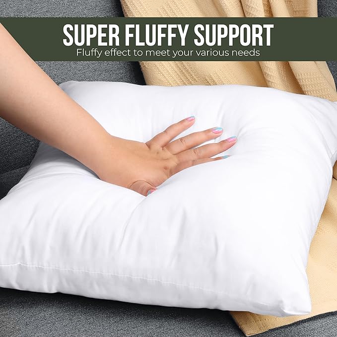 Utopia Bedding Throw Pillows, 14x14 Pillow Inserts, Pack of 1, White | Down Alternative Throw Pillow Inserts, Couch Pillows for Indoor Decor, Plush & Supportive, Decorative Cushion for Sofa, White