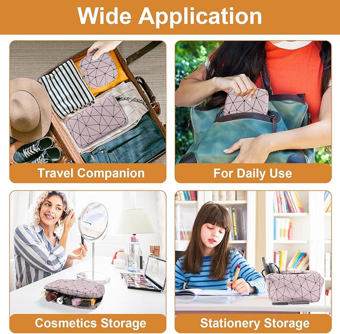 Likesing Period Bag for Teen Girls, Leather Sanitary Napkin Storage Bag, Portable Menstrual Pad Bag Period Pads Pouch, Small Make Up Bags