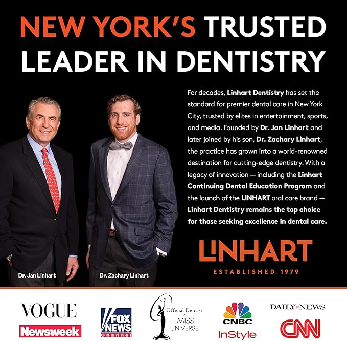 LINHART Linamel Mint Toothpaste and Whitener Gel Bundle, 3.4 oz Tube of Whitening Toothpaste with 1.7 oz Tube of Whitener Gel