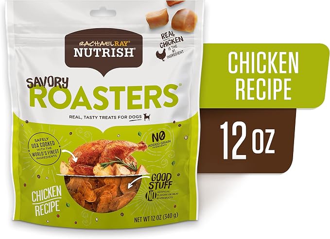 Nutrish Savory Roasters Chicken Recipe Premium Dog Treats, 12 oz. Pouch (Rachael Ray) (Pack of 2)
