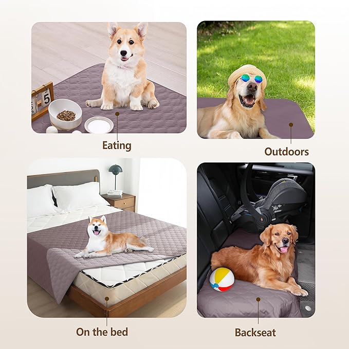 gogobunny Waterproof Blanket, Couch Covers for Dogs, Reversible Protector | 3X Stronger Leakproof, Scratch Proof Durable Furniture Protection, Stain Resistant, Washable, 30x70 Inch Dark/Light Sea Fog