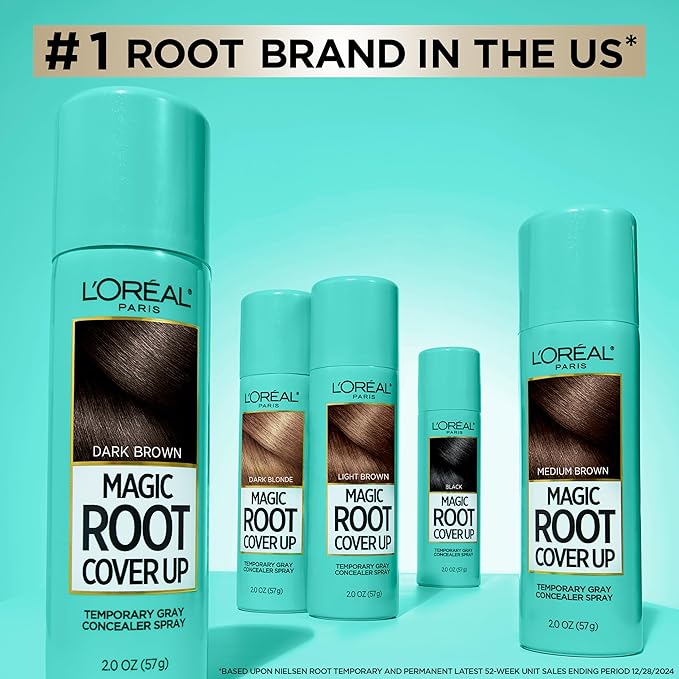 L'Oreal Paris Magic Root Cover Up Gray Concealer Spray Red 2 oz.(Packaging May Vary)