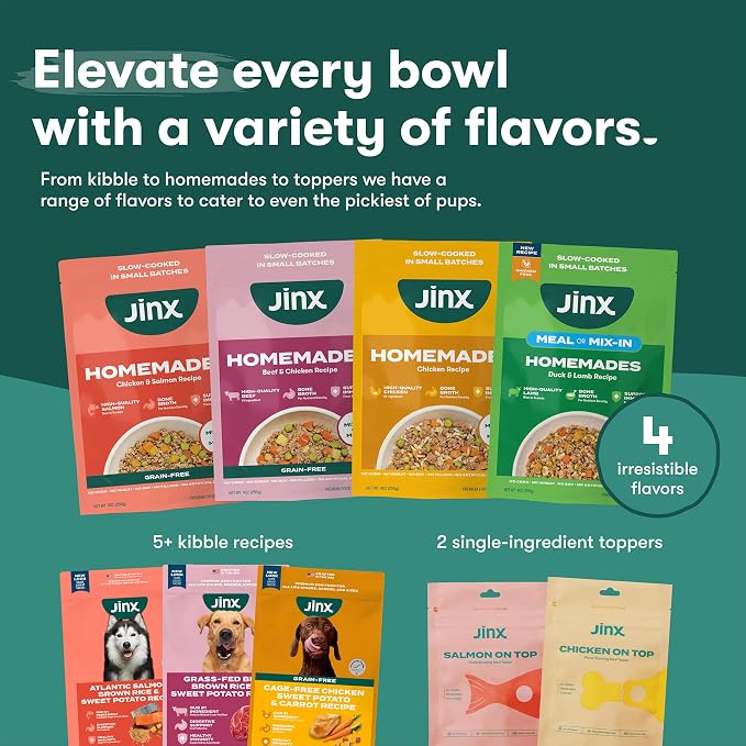 Jinx Premium Grain-Free Dry Dog Food, for All Lifestages - Grass-Fed Lamb, Sweet Potato & Carrot Dog Food with Superfoods for Immune Support & Probiotics for Digestive Support - No Fillers - 4lb