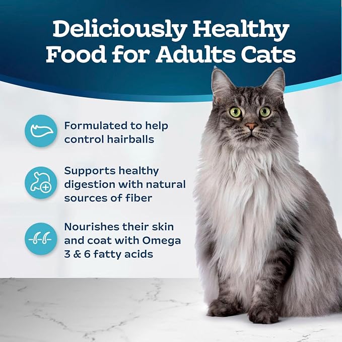 Blue Buffalo Tastefuls Chicken Weight & Hairball Control Dry Cat Food, 7 lb | Chicken & Brown Rice Recipe, Weight & Hairball Control, No Corn, Wheat, or Soy