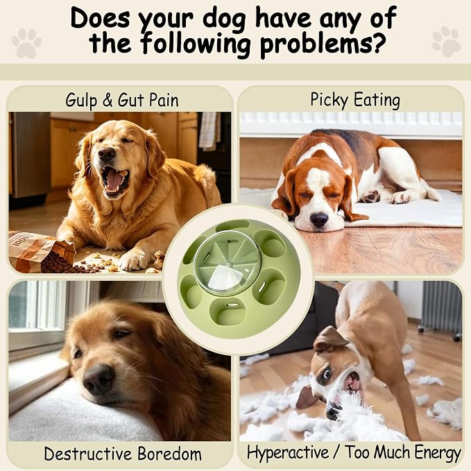ABULL Interactive Dog Puzzle Toy - Treat Dispenser & Slow Feeder