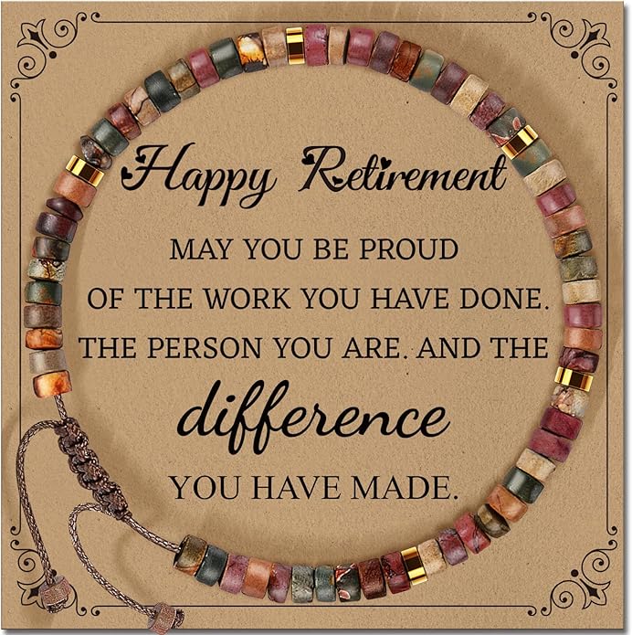 Inspirational Gifts Bracelets for Women: Valentines Mothers Day Birthday Gifts for Women Friends Sister Mom - Healing Natural Stone Beads Bracelets Thinking of you Get Well Soon Gift for Women