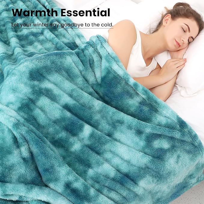 Plush Throw Blanket, Soft Flannel Fleece Blanket for Couch Sofa Bed, Cozy Warm Blanket for Bedroom Living Room, Decorative Luxury Throw, Gifts for Women, Birthday Gifts for Wife Mom Girlfriend