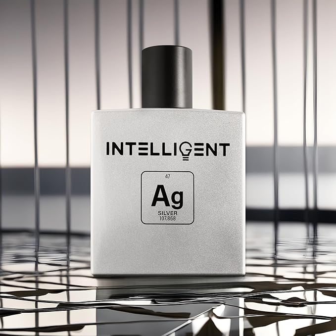 Intelligent Silver Eau de Parfum | Cologne for Men | Clean, Collected, and Sophisticated | 3.4 Fl Oz (100 mL)