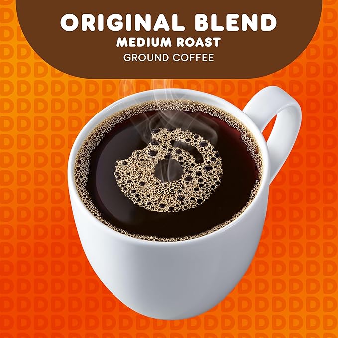 Dunkin’ Original Blend Medium Roast Coffee, Keurig K-Cup Pods, 32 Count Boxes (Pack of 4)