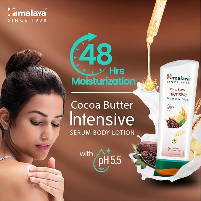 Himalaya Cocoa Butter Intensive Body Lotion for Extra Dry Skin 13.53 oz/400ml