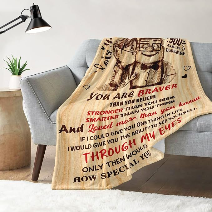 Anniversary Romantic Gifts for Women, To My Wife Blanket from Husband | Birthday Gifts for Wife - I Love You Gift for Her - Christmas Valentines Mothers Day Gift Ideas - Wife Blanket 50"x60"