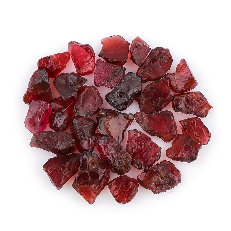 50 carats Raw Red Garnet Rough Gemstone, Natural Crystals, Healing Stones, Wholesale Bulk Lot, Jewelry Making Stones Supply, Stone, 10 to 15mm, 8 to 10pcs