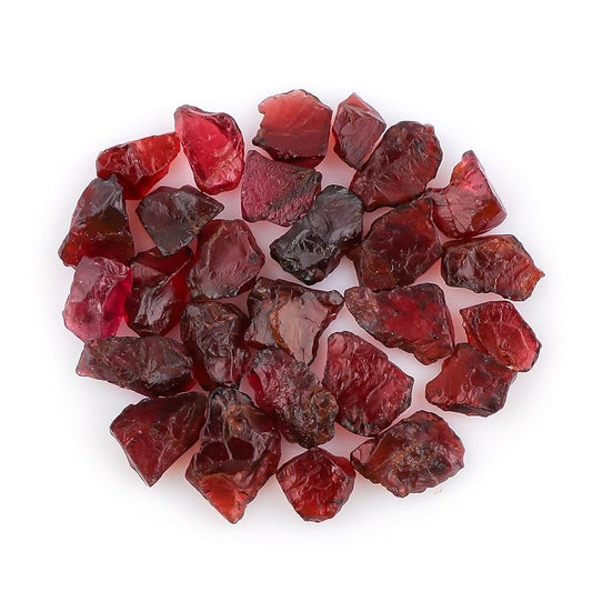 50 carats Raw Red Garnet Rough Gemstone, Natural Crystals, Healing Stones, Wholesale Bulk Lot, Jewelry Making Stones Supply, Stone, 10 to 15mm, 8 to 10pcs