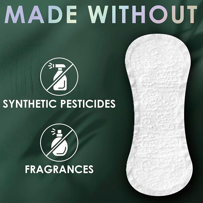L. Ultra Thin Liners for Women, Regular Coverage, Organic Cotton Top Layer, Unscented Pantiliners,100 Count (Pack of 2)