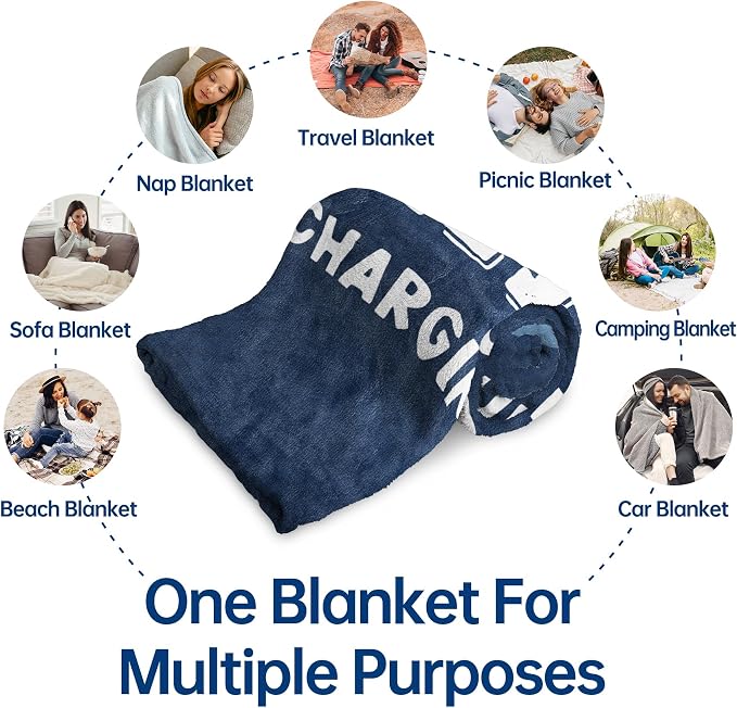 Funny Gifts for Dad, Dad is Charging Sloth Blanket, Dads Birthday Gift from Daughter Son, Dads Gifts for Christmas Fathers Day Christmas, Soft Sloth Throws Blanket for Father 60" x 80"