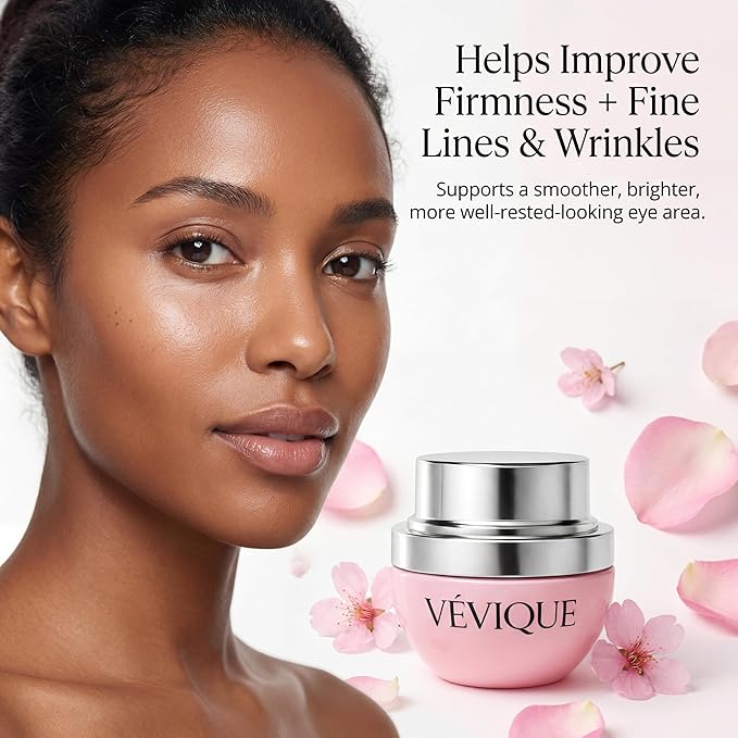 Claréne Multi-Peptide Eye Cream | Anti-Aging Eye Peptide Cream for Wrinkles, Fine Lines, Puffiness, Crow’s Feet & Eye Bags, with Collagen & Poria Cocos Extract, 1 Fl Oz