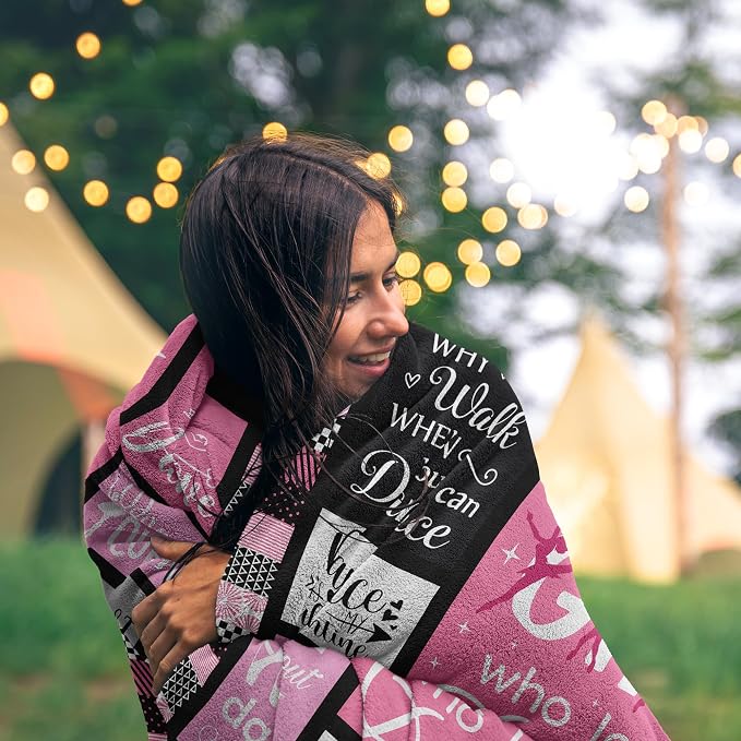 Dance Gifts, Dance Recital/Dancer/Ballet/Ballerina Gifts for Girls Teens Her Teacher, Dancers/Dancing Blanket50 x40