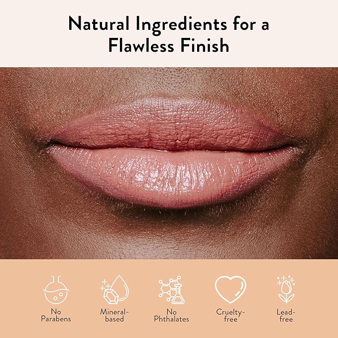 Juwel Cosmetics Liquid Lipstick for Women, High Pigment Long Lasting Lipstick, Lightweight Creamy Finish, Transfer-Proof Mineral-Based Formula, Cruelty-Free & Lead-Free Lip Color, Chaton Rose