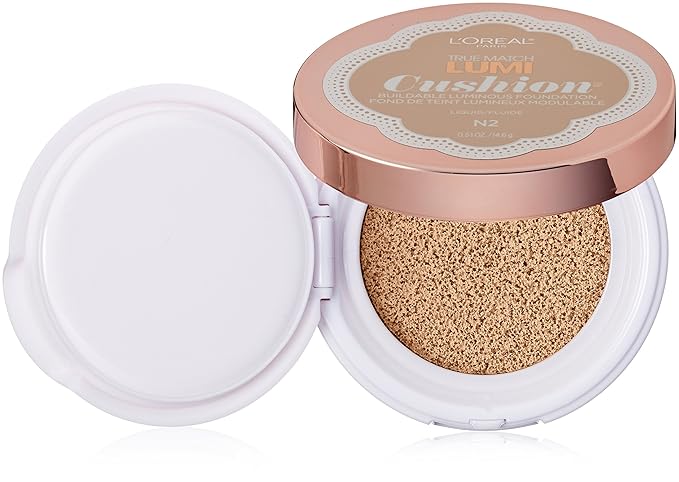 L'Oréal Paris True Match Lumi Cushion Foundation, N2 Classic Ivory, 0.51 oz.