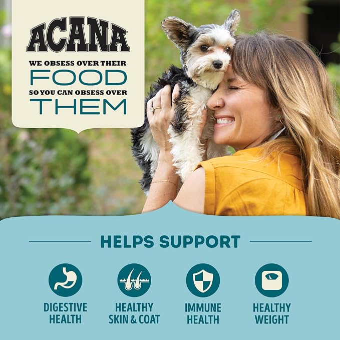 ACANA Grain Free Dry Dog Food Freshwater Fish Recipe 4.5lb Bag | Freeze Dried, Grain Free, High Protein, Made in the USA, Global Quality Ingredients, Nutrients and Flavor Preserved