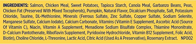 Nature's Recipe Grain Free Dry Dog Food, Salmon, Sweet Potato & Pumpkin Recipe, 12 lb. Bag | Fiber From Sweet Potatoes & Pumpkin Helps Support Digestion and Immune System Health