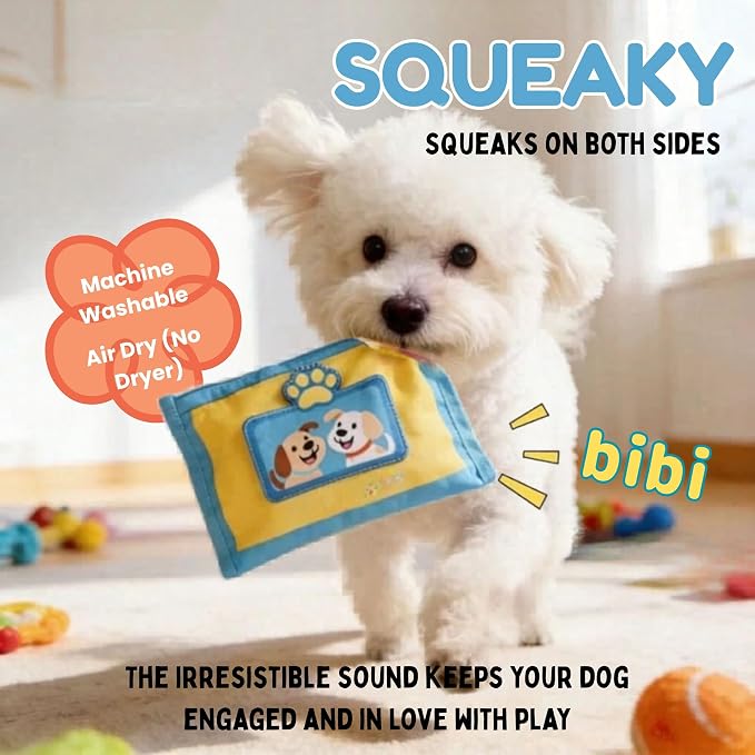 Interactive Dog Puzzle Toy | Anti-Boredom & Mental Stimulation | Snuffle Mat for Dogs | Slow Feeding & Enrichment Game | Small, Medium Dogs | Pizza, Bowling or Tissue (Tissue)