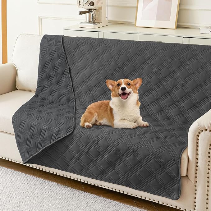 Waterproof Reversible Dog Blanket, Soft Couch Cover for Dogs Washable | Dual-Sided Waterproof Pet Bed Blanket, Resist Stains Spills & Pet Hair, Practical Furniture Protector For Pets, Size 52"x82"