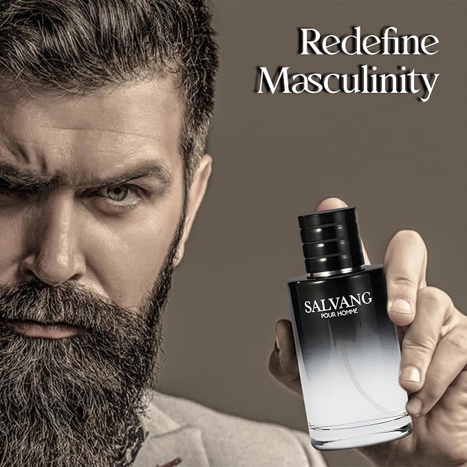 A CENTER Men's Cologne Gift Set of 4(LhommeSa&Savvy&Salvang&SE) - 3.4 Fl Oz Each | Vanilla Bourbon, Leather & Amber Floral Fragrance Luxury Eau de Toilette