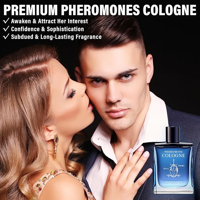 TKYT Pheromone Cologne for Men, Pure Premium Pheromone Cologne Perfume for Men Attract Women, Refreshing & Long-lasting Pheromone Essential Oil 1.7Oz