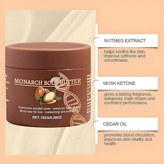 Crowned Skin Body Butter for Men,Cologne Body Butter for Men,Pheromone body butter for men,Hydrates and moisturizes to enhance attractiveness (1)