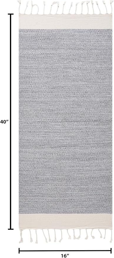 BAY LAUREL Turkish Hand Towel – Pack of 2 | Soft & Absorbent Decorative Towels for Bathroom, Hand, Face, Hair, Gym, Yoga, SPA, Kitchen & Tea | Boho Decor (Gray, Diamond 16x40 Inches (Set of 2)