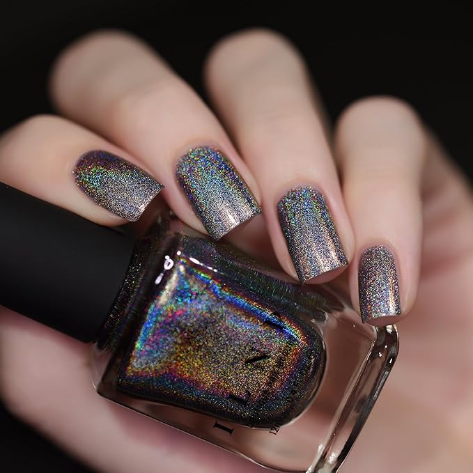 ILNP Sticks And Stones - Gauntlet Grey Ultra Holographic Nail Polish