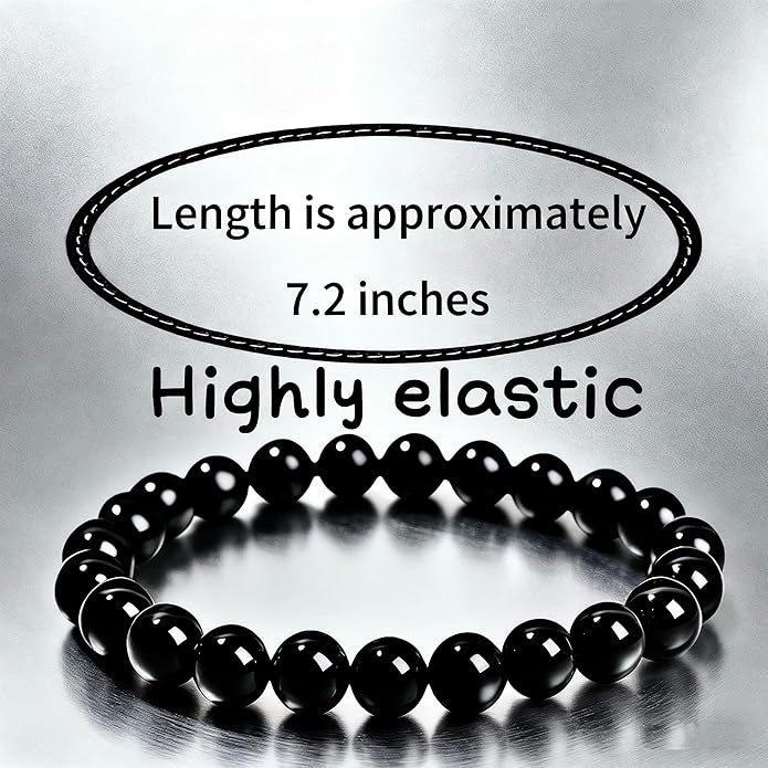 Bracelets for Women，Stretch Unisex Crystal Bead Bracelet -Chakra Healing Stone Luck Energy Bracelet, Ideal Graduation Birthday Gift