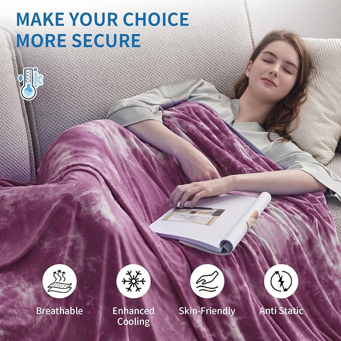 Guohaoi Cooling Blanket for Hot Sleepers and Night Sweats 90"x90" Queen | Arc-Chill Q-Max >0.5 Cool Fiber,100% Oeko-Tex Certified Lightweight Summer Blanket for Travel/Outdoor Ultra Cold Breathable