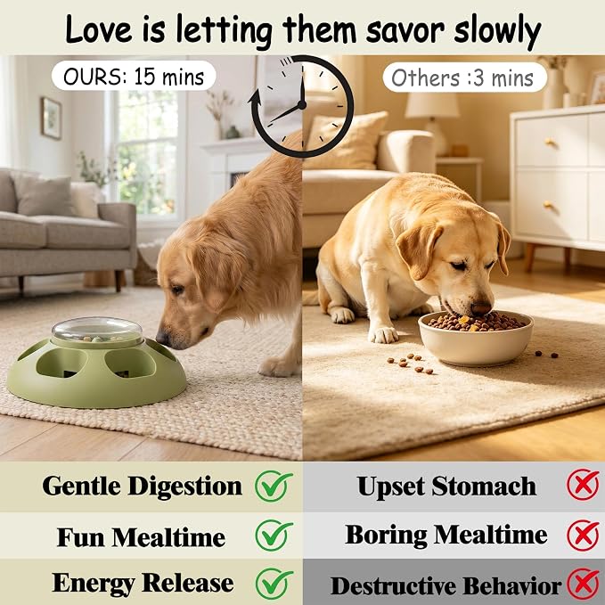 ABULL Interactive Dog Puzzle Toy - Treat Dispenser & Slow Feeder