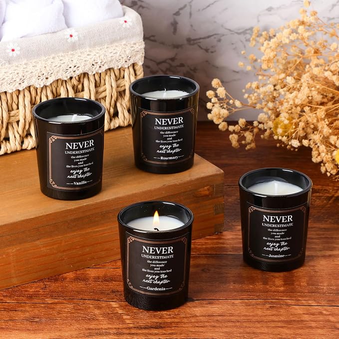 MTLEE 16 Pack Scented Candles Gifts Set Aromatherapy Soy Wax Candles Bulk Scented for Women Men Birthday Bath Yoga Family Gatherings Festive(Difference,Black)