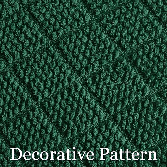 Whale Flotilla Soft Fleece Twin Size Blanket for Bed, Emerald Green | Jacquard Waffle Blankets for Home Decor, Lightweight and Cozy, All Season Suitable, 60x80 Inch
