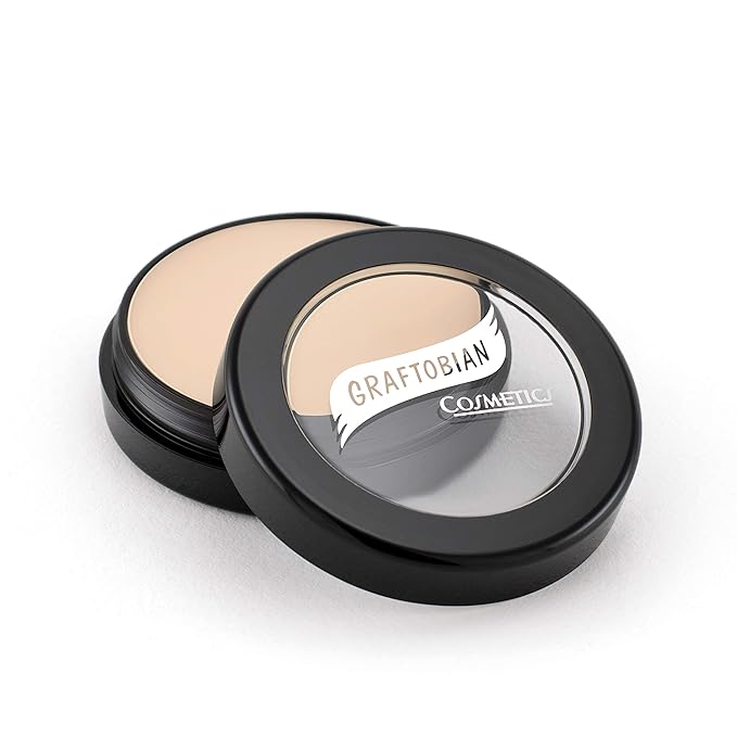 Graftobian HD Glamour Crème Foundation 1/2oz, Weightless Full Coverage Makeup, 65 Inclusive Shades, For All Skin Types, Natural or Full-Glam Looks, For Professionals and Beginners, Graceful Swan